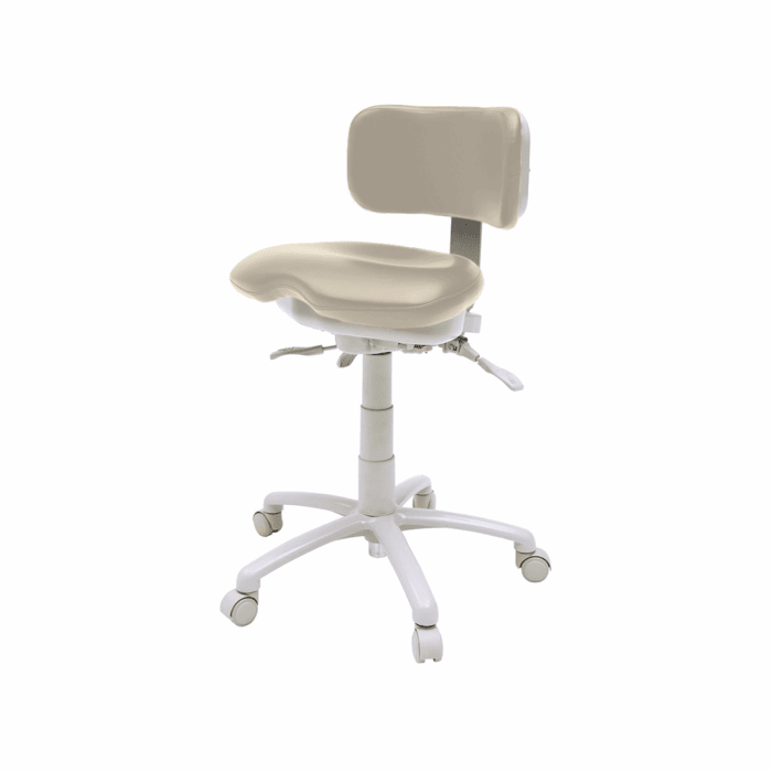 Premium Ergonomic Dental Assistant Stool With Hand and FootRest US Made - Sit Healthier