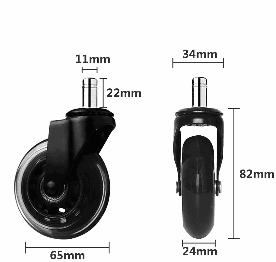 Premium Roller Blade Wheels | 3-inch Inline - ORANGE - Sit Healthier