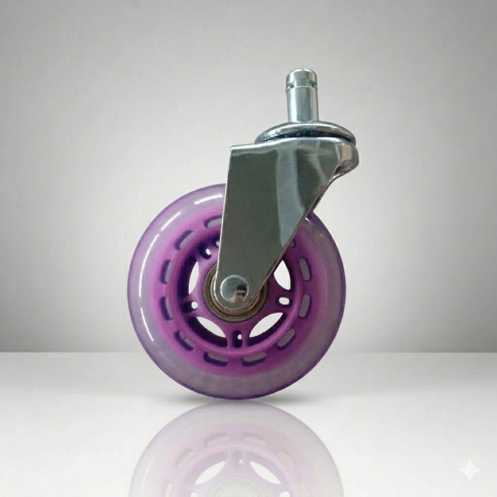 Premium Roller Blade Wheels | 3-inch Inline | Set of 5 - PURPLE - Sit Healthier