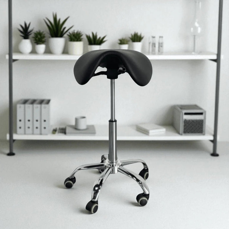 Professional Saddle Stool - Heavy-Duty 500 LBS Capacity - Sit Healthier
