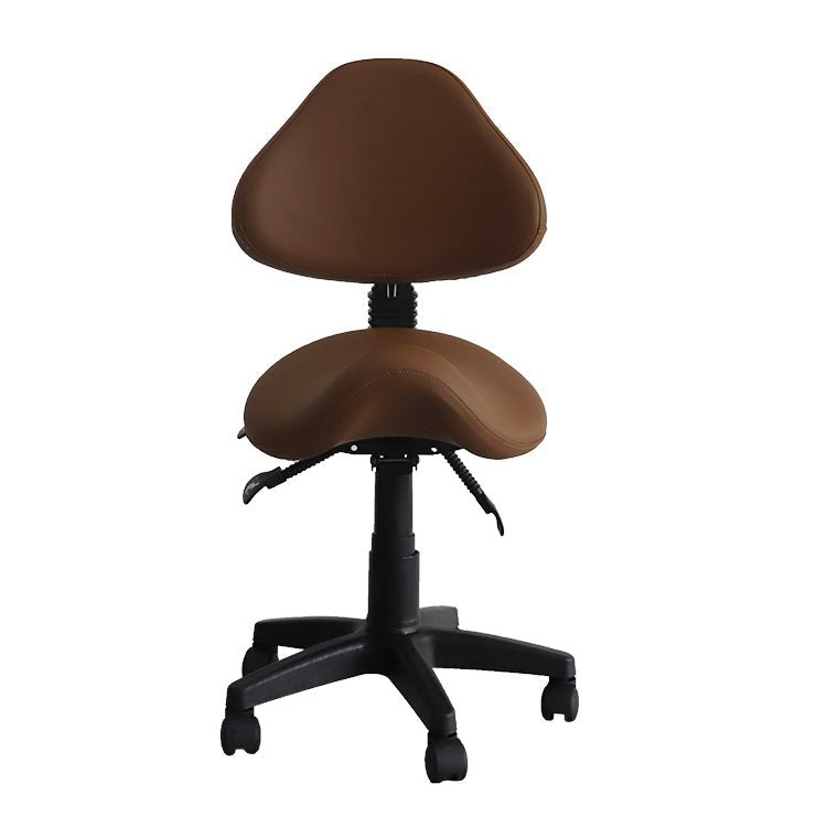 Saddle Shape Stool with Back Support and Tilt-able seat - Sit Healthier