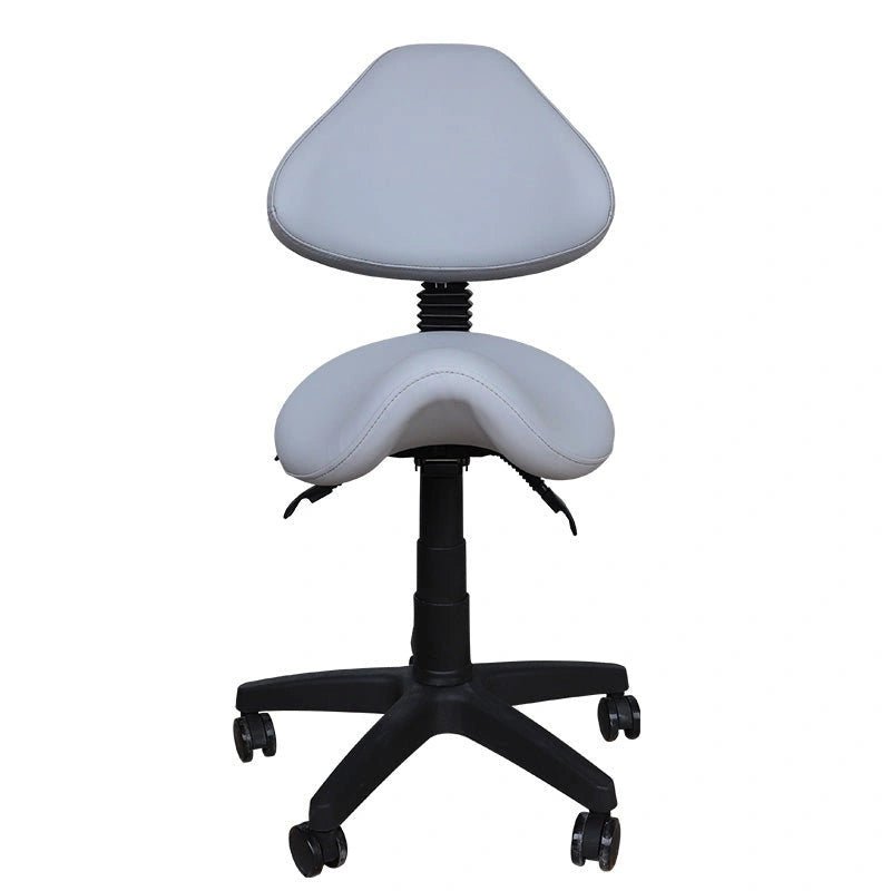 Saddle Shape Stool with Back Support and Tilt-able Seat - Sit Healthier