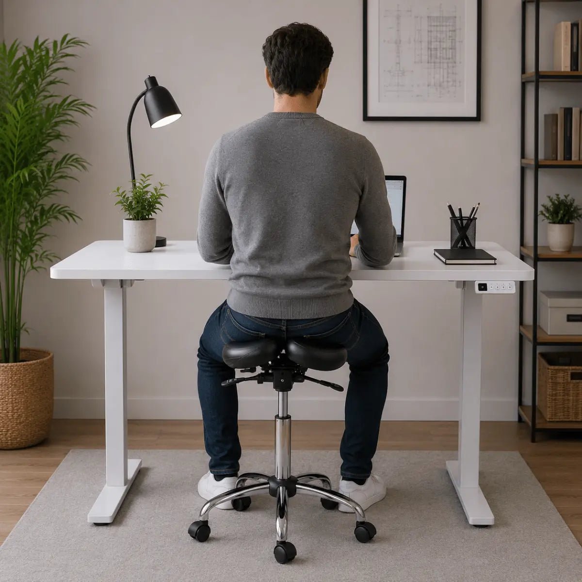 Sit Healthier Elevate Pro Single Motor Standing Desk - SX07 - Sit Healthier