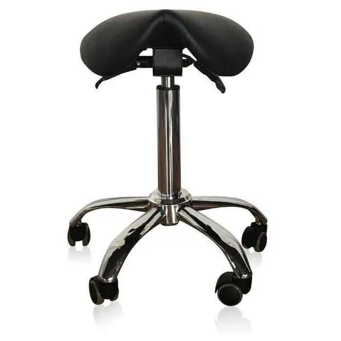 Small Ergonomic Saddle Seat Stool for Petite Women - Sit Healthier