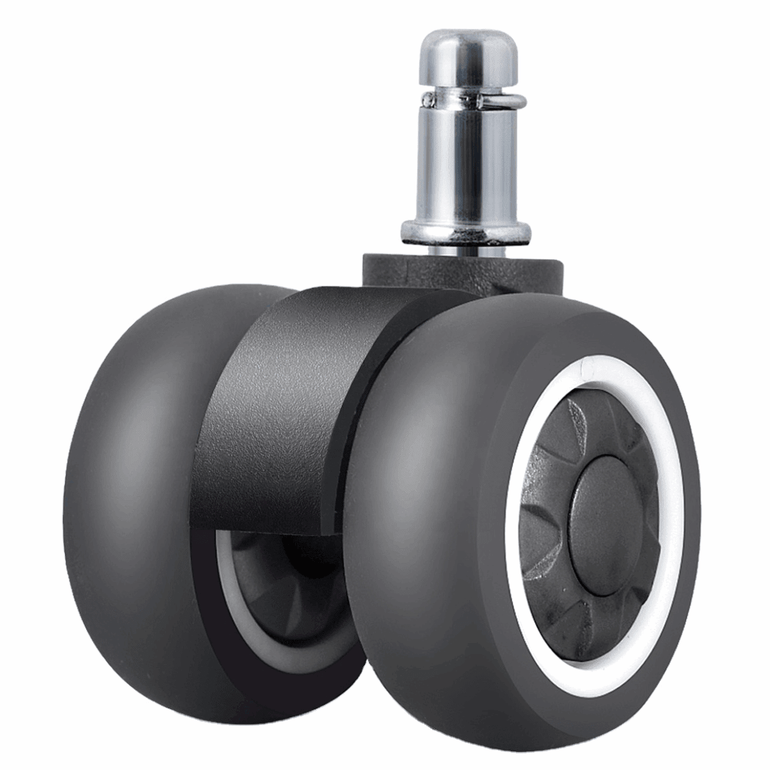 SmoothGlide 2" (50mm) Soft Dual Caster (SET of 5) - Sit Healthier
