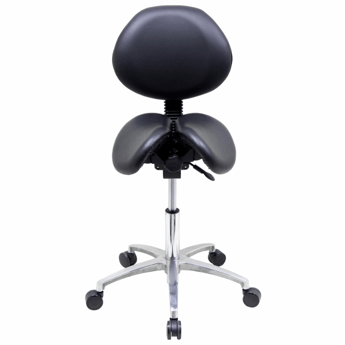 USA Patented Multi Adjustable Saddle Stool with Backrest by Kanewell - Sit Healthier