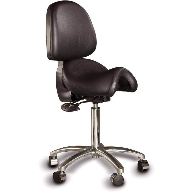 The Bambach The Original Ergonomic Saddle Chair with Backrest | Sit Healthier