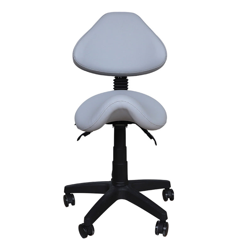 Saddle Shape Stool with Back Support and Tilt-able seat | Sit Healthier