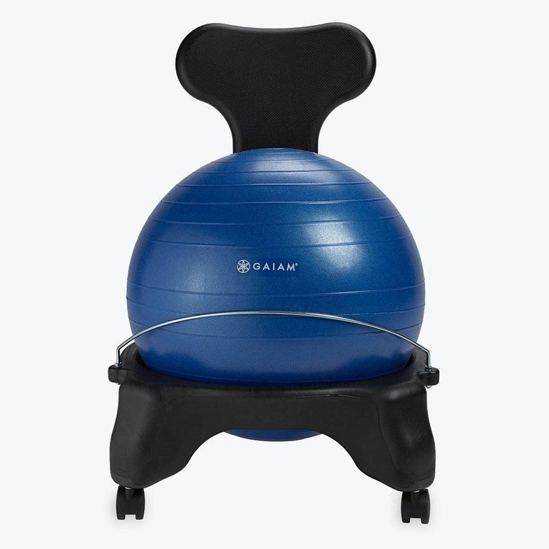 Yoga Chair Office Gaiam Balance Ball Chair No-Roll Ergonomic