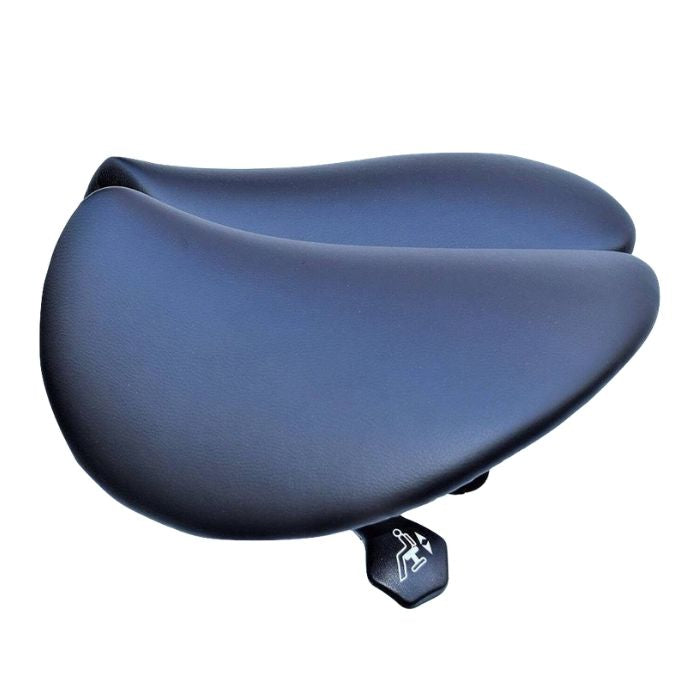 Saddle Style Split Seat Saddle Chair or Stool with Backrest | Sit Healthier