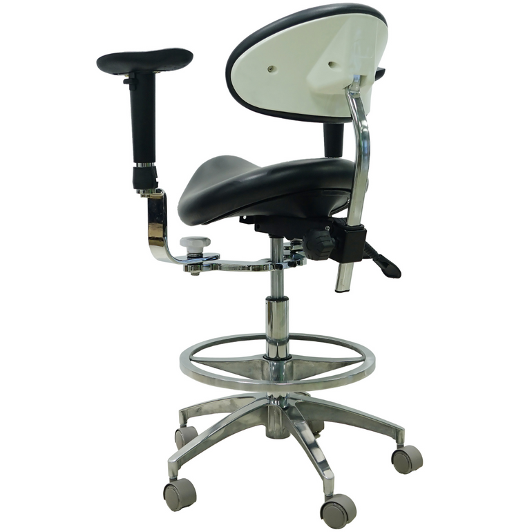 Saddle Chair with Swing-out Armrests/Elbow Supports | Sit Healthier