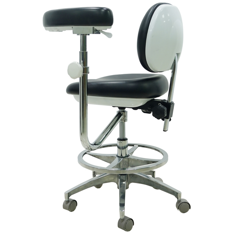 Ergonomic Medical or Dental Operator Chair with Footrest, Backrest and Handrest | Sit Healthier