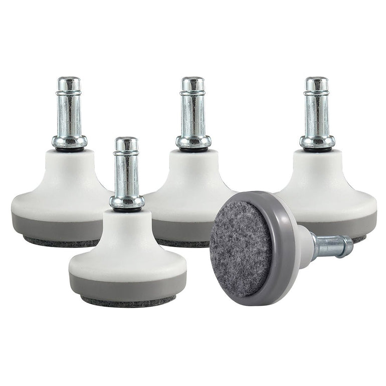 1.61" (41mm) Glides Without Pad – Set of 5 for Floor Protection - Sit Healthier