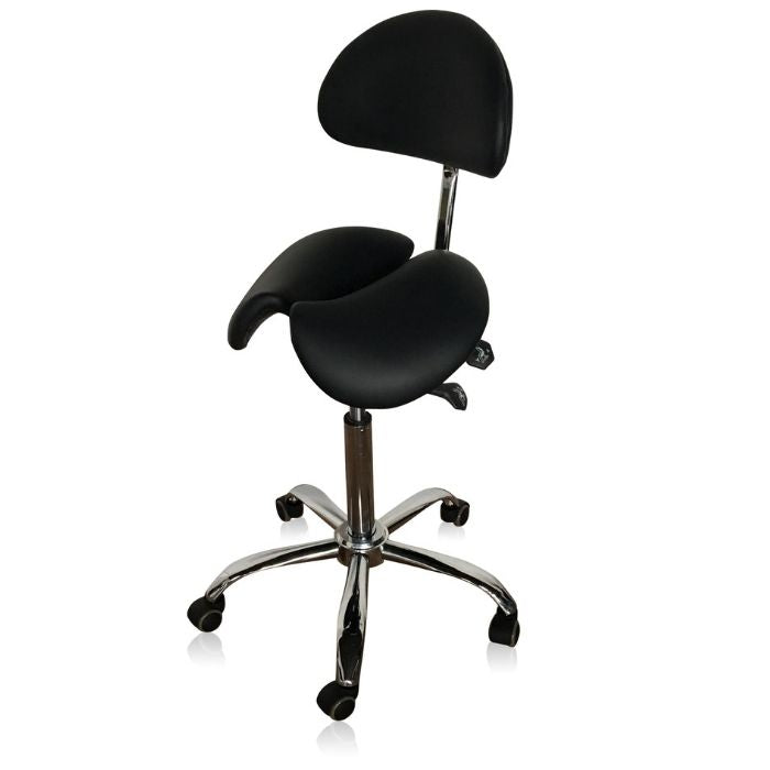 Saddle Style Split Seat Ergonomic Saddle Chair or Stool | Sit Healthier