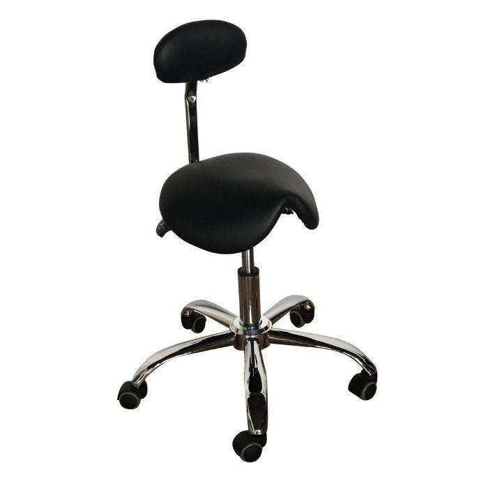 Ergonomic Saddle Stool With Lumber Support for Better Back | Sit Healthier