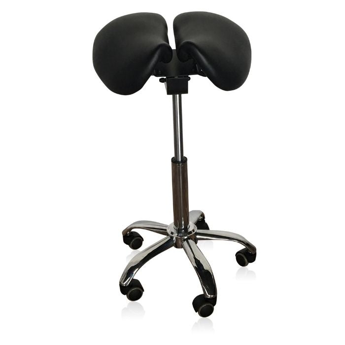 Saddle Style Split Seat Ergonomic Saddle Chair or Stool | Sit Healthier