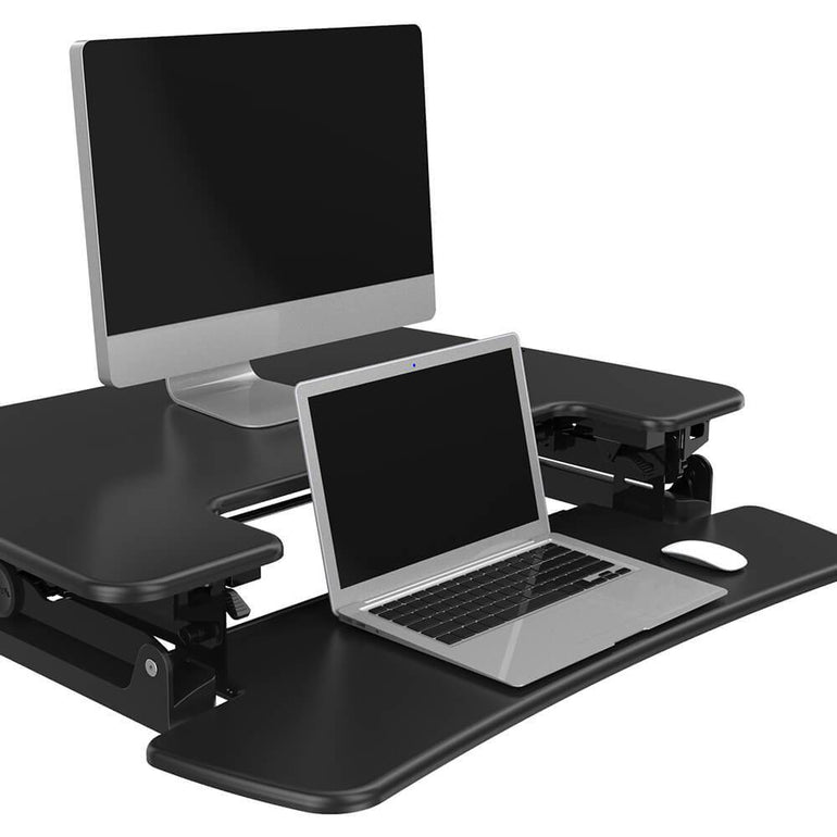36″ Sit-Stand Ergonomic Desk Converter or Riser - Sit Healthier