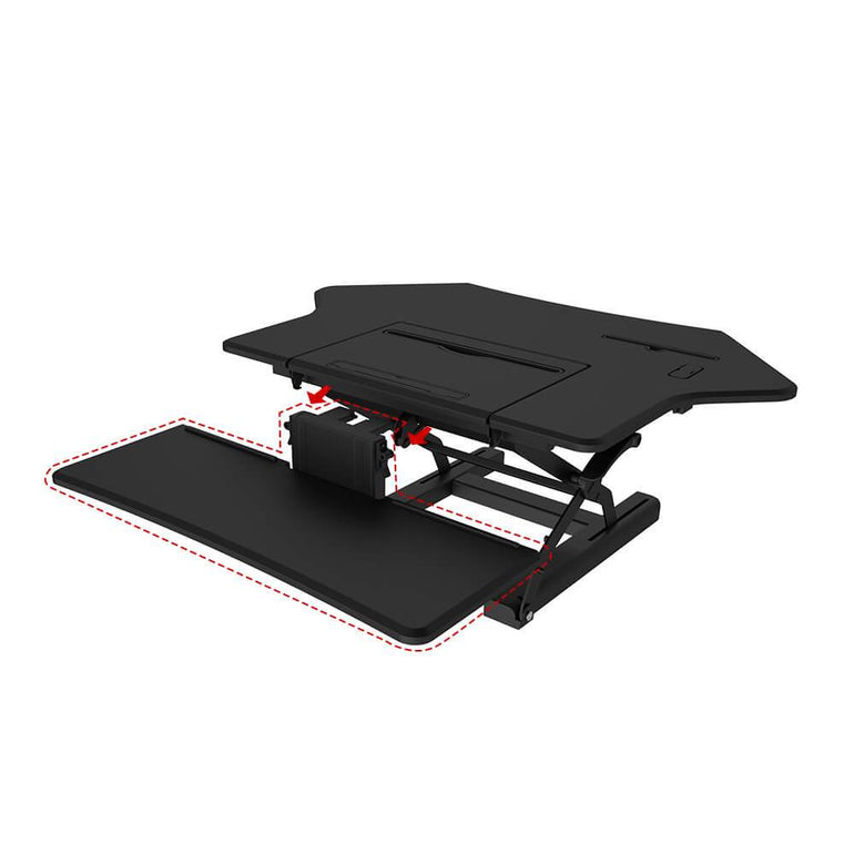 36" Smart Sit-Stand Desk Riser | Desk Converter - Sit Healthier
