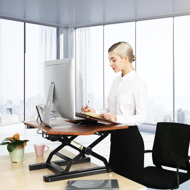 36" Smart Sit-Stand Desk Riser | Desk Converter - Sit Healthier
