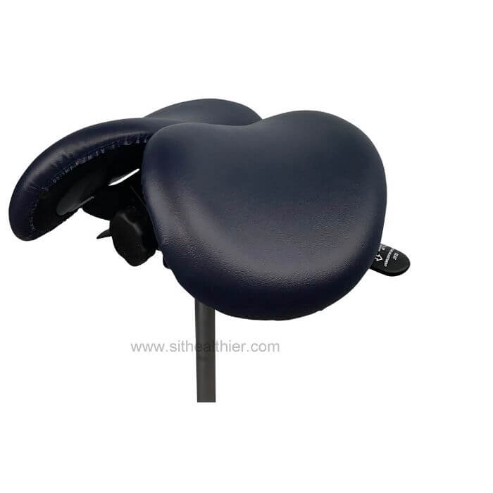 USA Patent Twin Adjustable Ergonomic Saddle Stool with Tilt-Able Seat | Sit Healthier