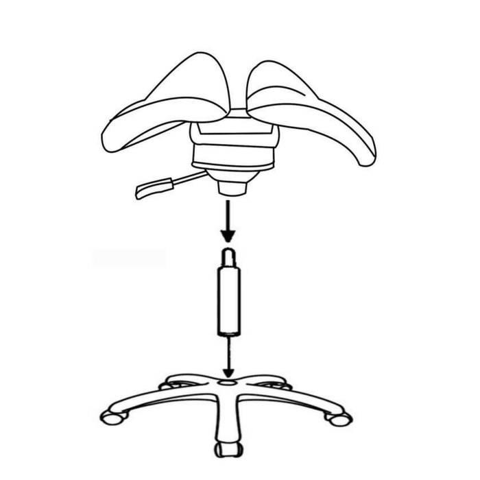 360-Degree Rotating Saddle Stool with Rocking & Tilt Function - Sit Healthier