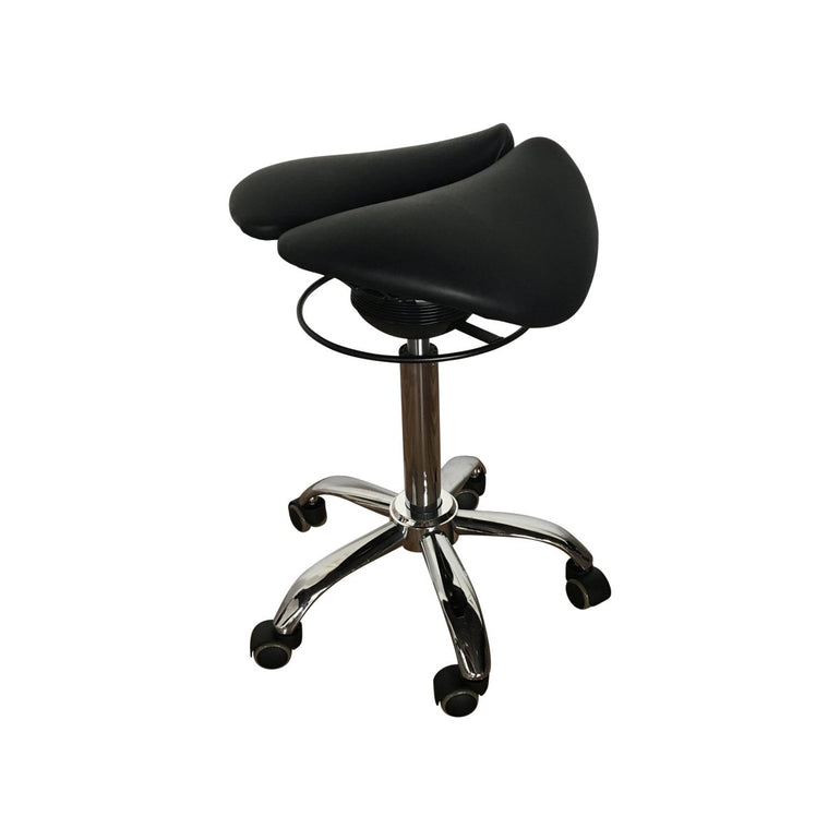 360-Degree Rotating Saddle Stool with Rocking & Tilt Function - Sit Healthier