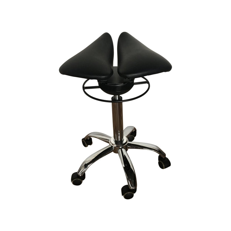 360-Degree Rotating Saddle Stool with Rocking & Tilt Function - Sit Healthier
