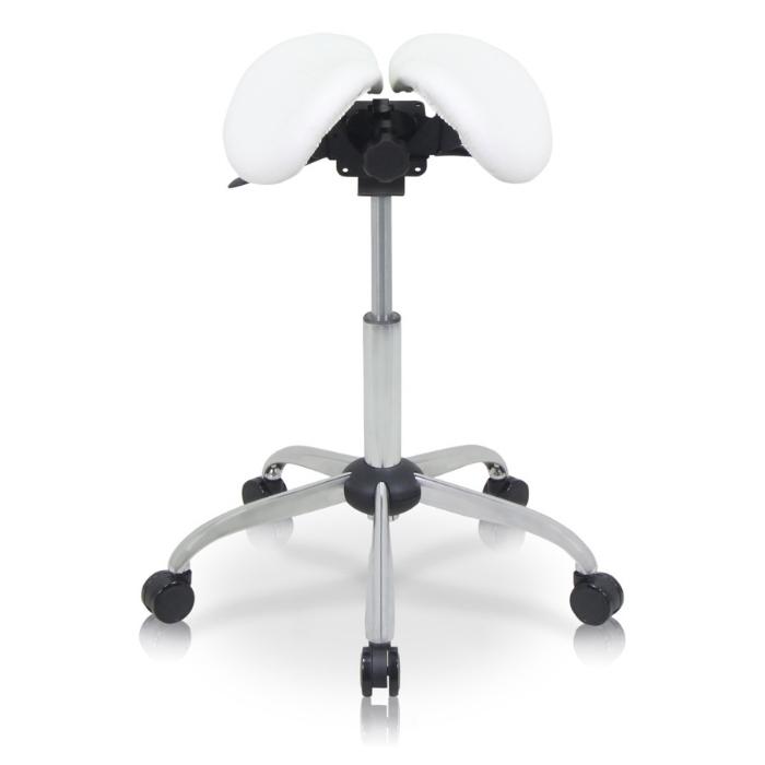 USA Patent Twin Adjustable Ergonomic Saddle Stool with Tilt-Able Seat | Sit Healthier