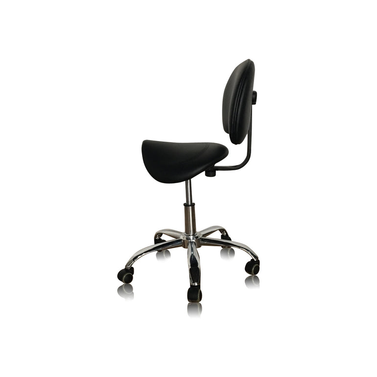 Ergonomic Saddle Stool With Back for Correct Posture | Sit Healthier