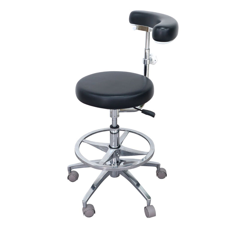 Ergonomic Dental Medical Stool with 360 Degree Rotation Armrest & Footrest | Sit Healthier