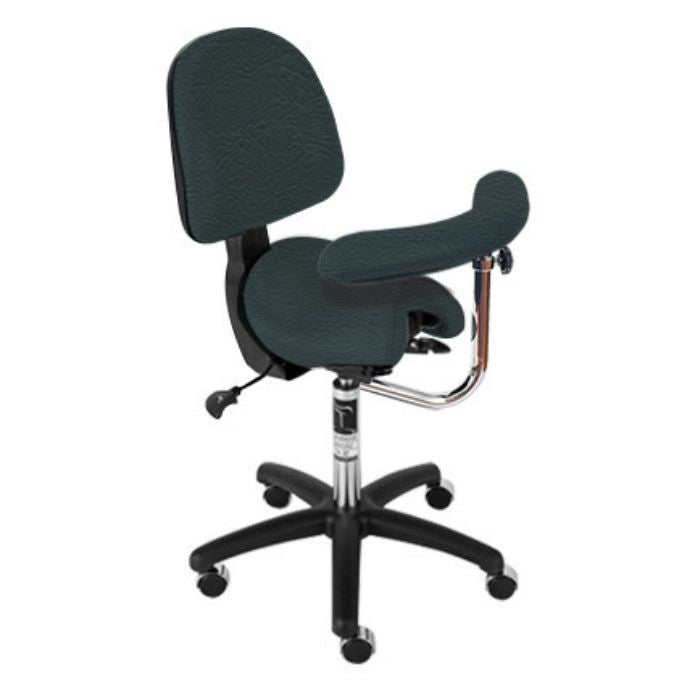 Bambach Ergonomic Saddle Stool with Back Rest and Swing Arm | Sit Healthier