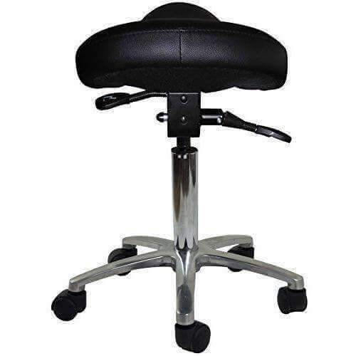 Adjustable Saddle Stool Chair with Forward Tilting Seat | SitHealthier