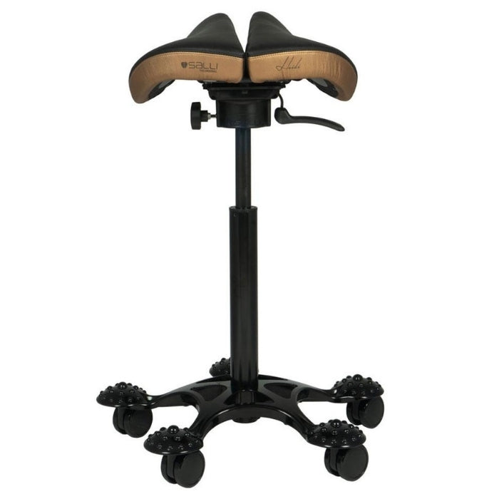 Salli Premium SwingFit Saddle Stool with Leather | Sit Healthier