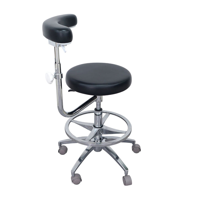 Ergonomic Dental Medical Stool with 360 Degree Rotation Armrest & Footrest | Sit Healthier
