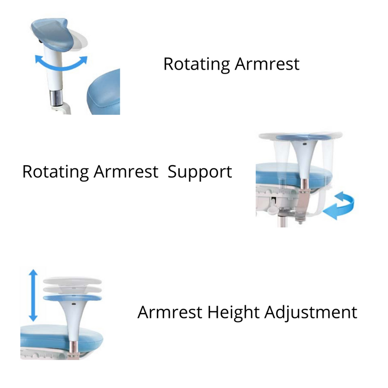 Saddle Chair with Swing-out Armrests/Elbow Supports | Sit Healthier