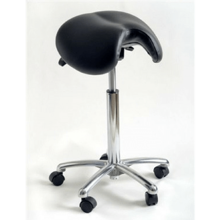 Bjorn Unisex Soft Saddle Seat, Front Cut-out, Grooved Center by Scandex | SitHealthier