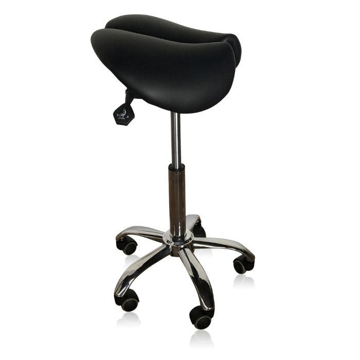 Saddle Style Split Seat Ergonomic Saddle Chair or Stool | Sit Healthier