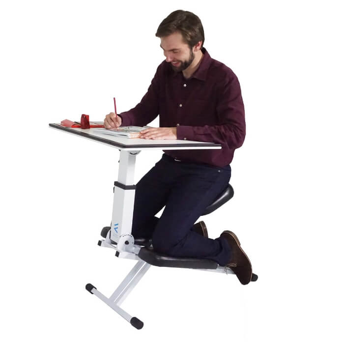 All-in-One Versatile Ergonomic Adjustable Kneeling Chair with Desk |SitHealthier