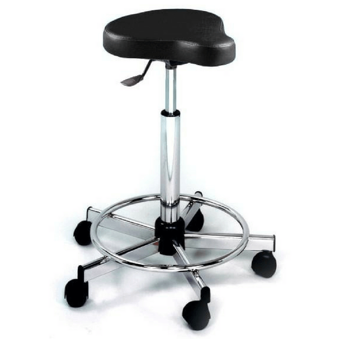 Ergonomic Bike Style Seat with Footrest for Hair Stylist | sithealthier