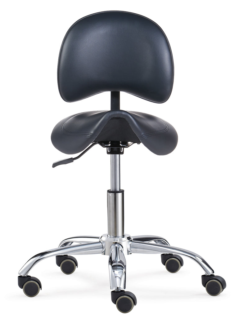 Ergonomic Saddle Stool With Back for Correct Posture | Sit Healthier