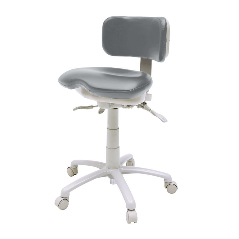 Sit Healthier Ergonomic Medical or Dental Operator Chair with Concave Backrest and Footrest