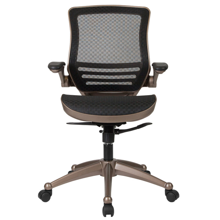 Mid-Back Transparent Mesh Swivel Office Chair | Sit healthier