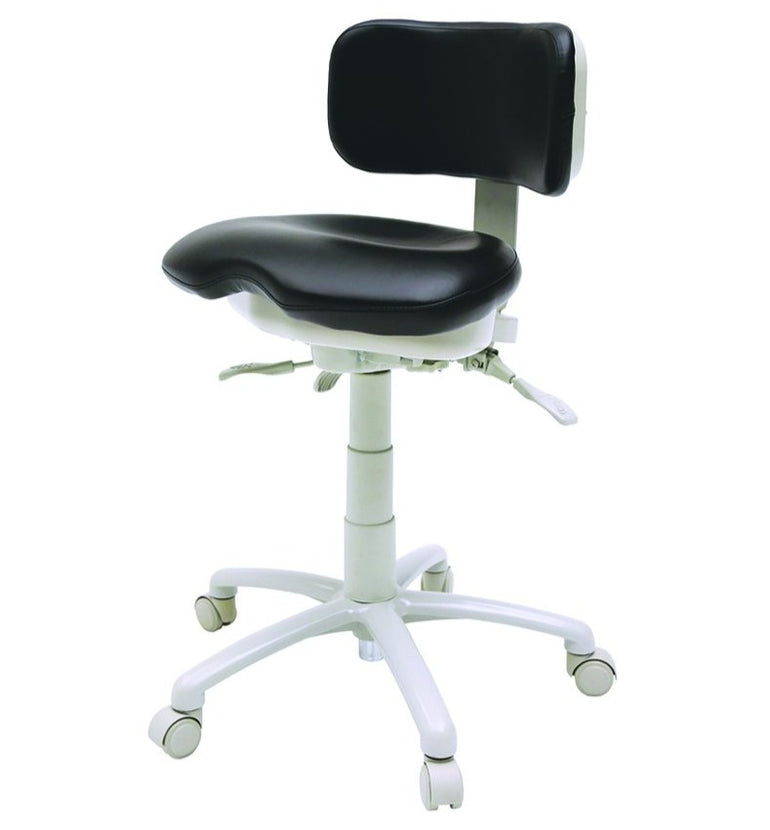 Premium Ergonomic Dental Operator Waterfall-Style Seat Stools US Made |Sit Healthier