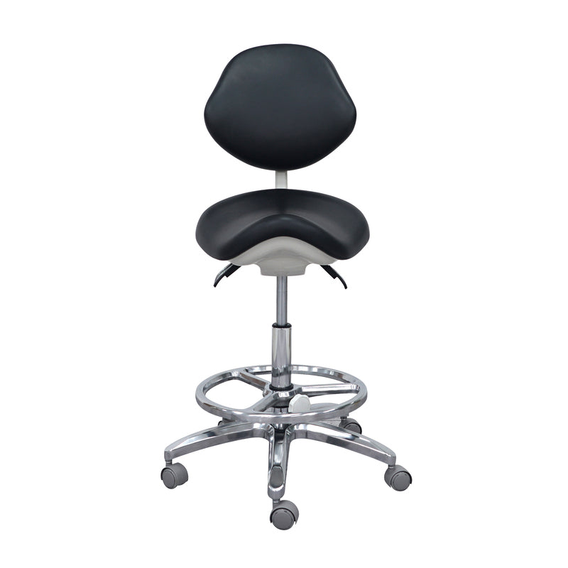 Sit Healthier Ergonomic Medical or Dental Operator Chair with Concave Backrest and Footrest