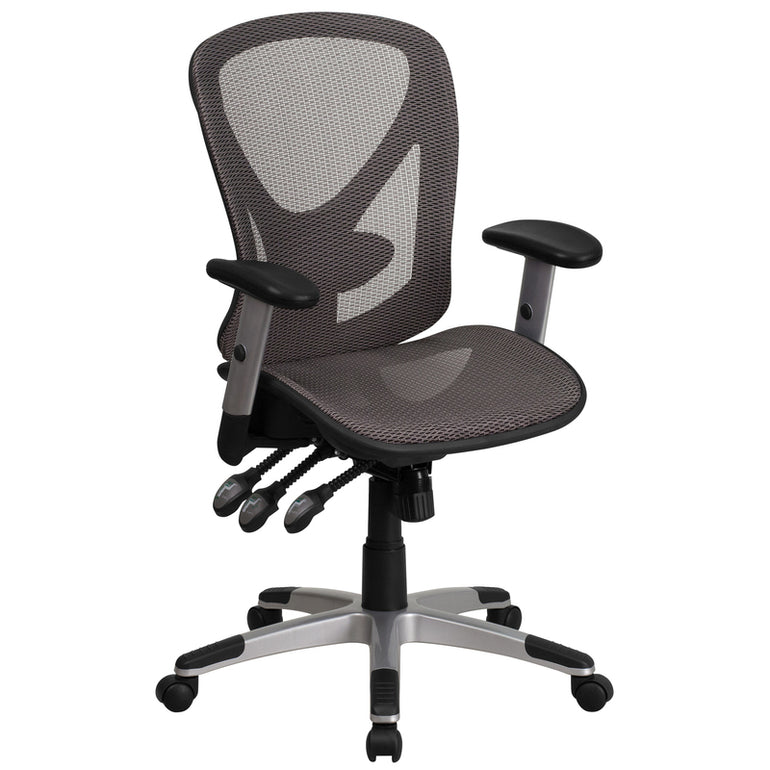 Mid-Back Gray Mesh Executive Ergonomic Office Chair | Sit Healthier