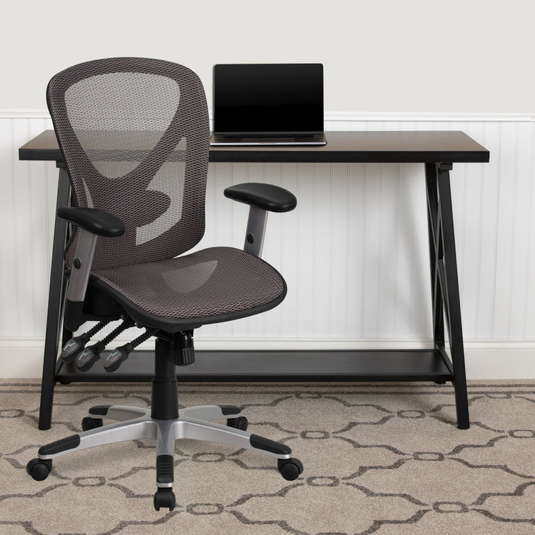 Mid-Back Gray Mesh Executive Ergonomic Office Chair | Sit Healthier