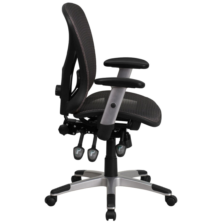 Mid-Back Gray Mesh Executive Ergonomic Office Chair | Sit Healthier