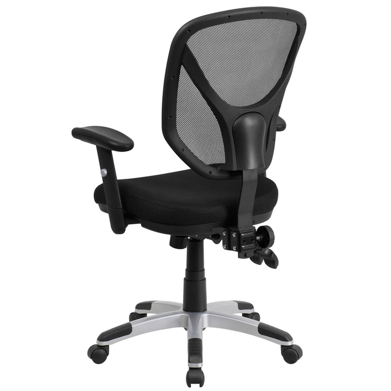 Mid-Back Black Mesh Multifunction   Task Office Chair | Sit Healthier