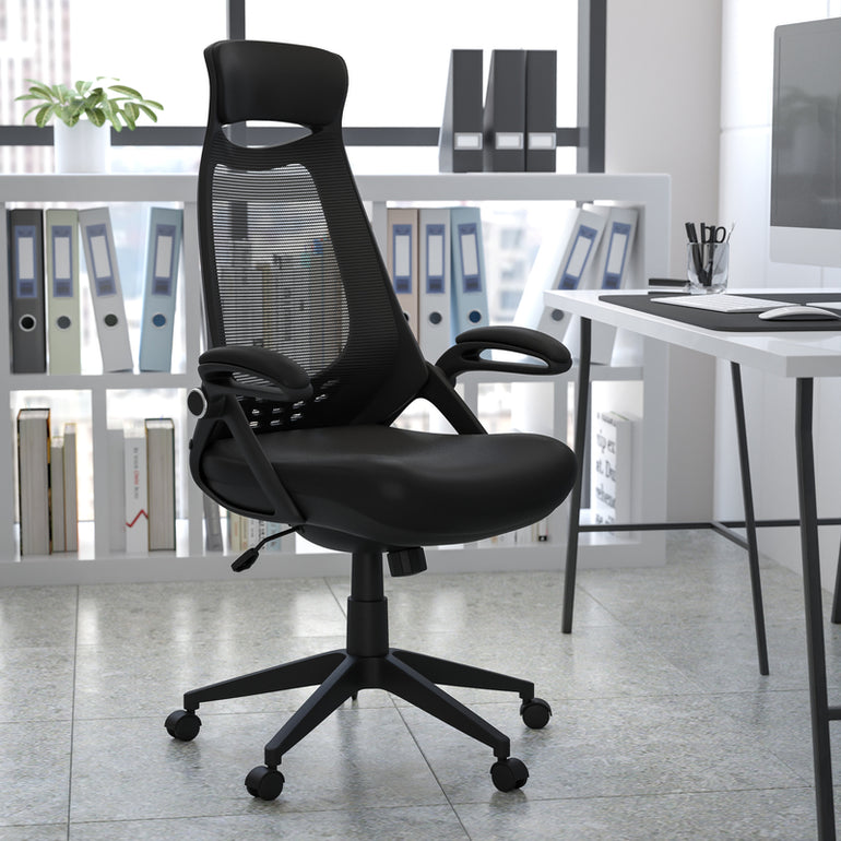 High Back Black Mesh Executive Swivel Office Chair | Sit Healthier