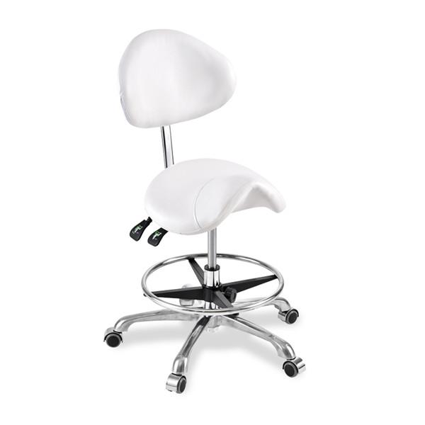 Swivel Saddle Seat Chair With Footrest & Backrest Chair for Medical